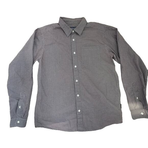 Patagonia|LS Plaid‎ Button Up|Organic Cotton|Maroon/Grey|SZ M - Picture 1 of 9